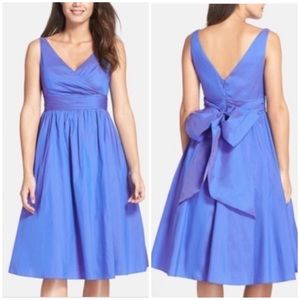ADRIANNA PAPELL Sleeveless Mid Length Taffeta Party Dress
